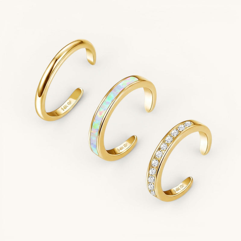 Luxe Toe Ring Set