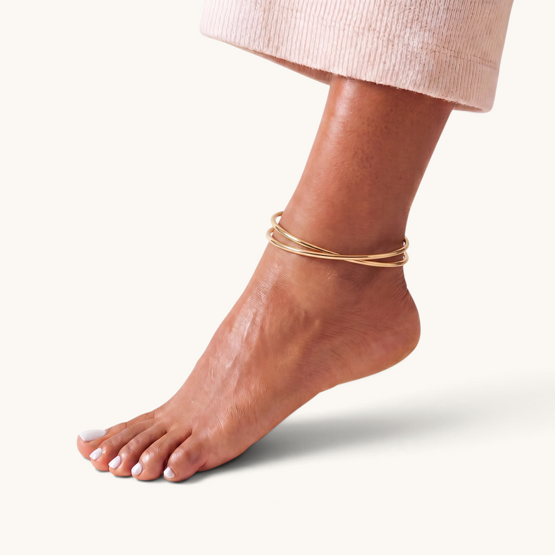 Halo Anklet Stack